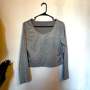 Woman’s gray crop top.  Size M​
